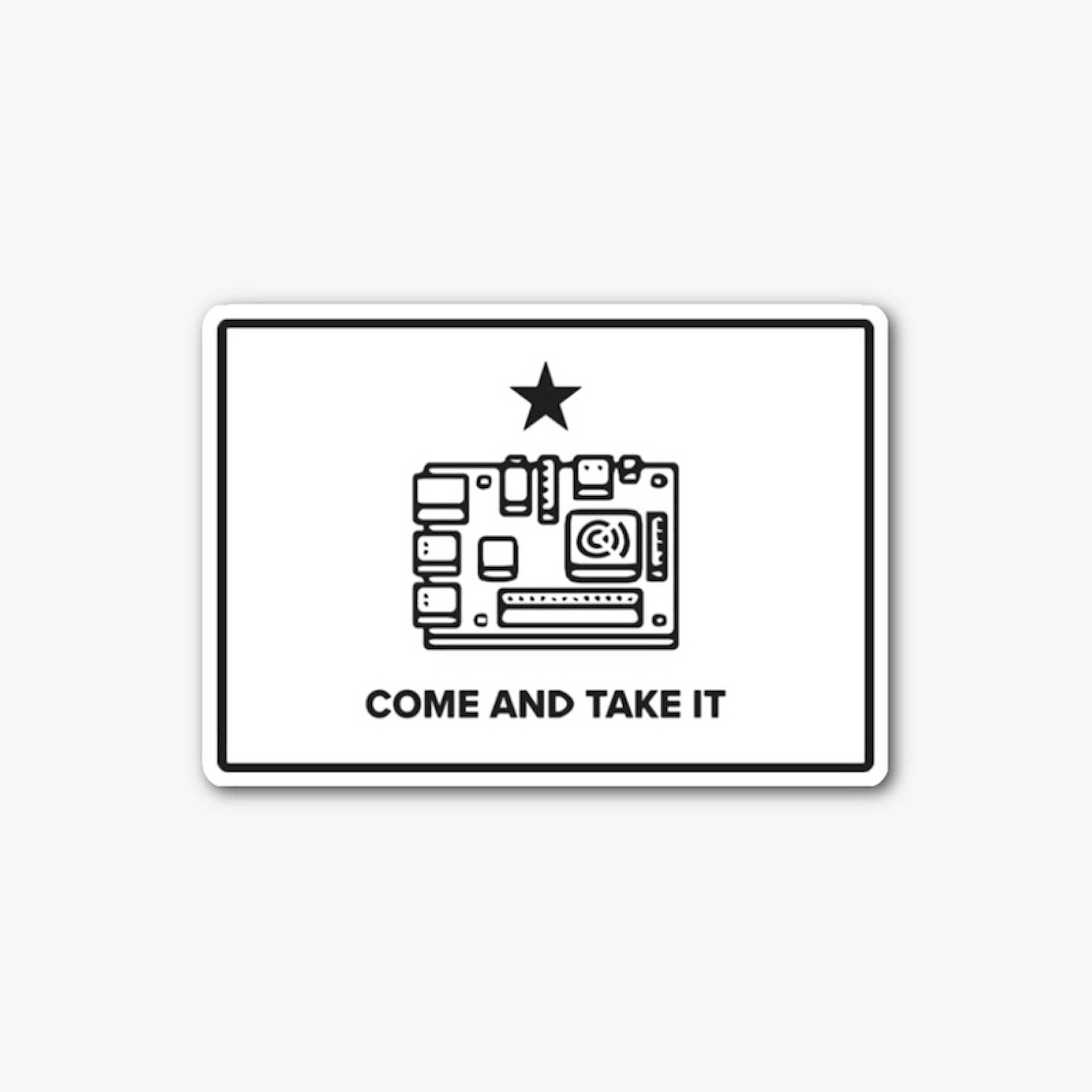 "Come and Take It" (Crypto Node) Sticker