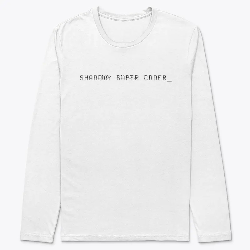 Shadowy Super Coder  white